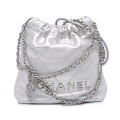 Mini Metallic Calfskin 22 Satchel