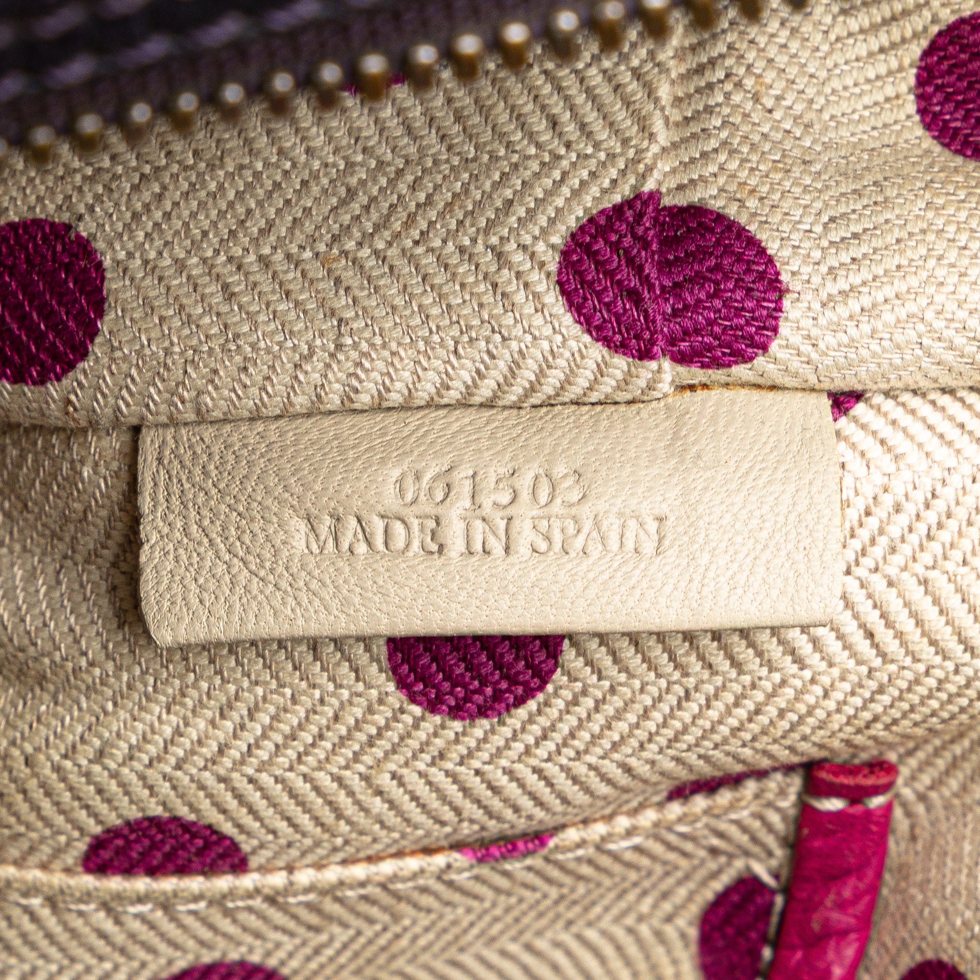 Grained Bicolor Calfskin Cruz Satchel