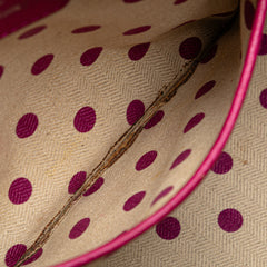 Grained Bicolor Calfskin Cruz Satchel