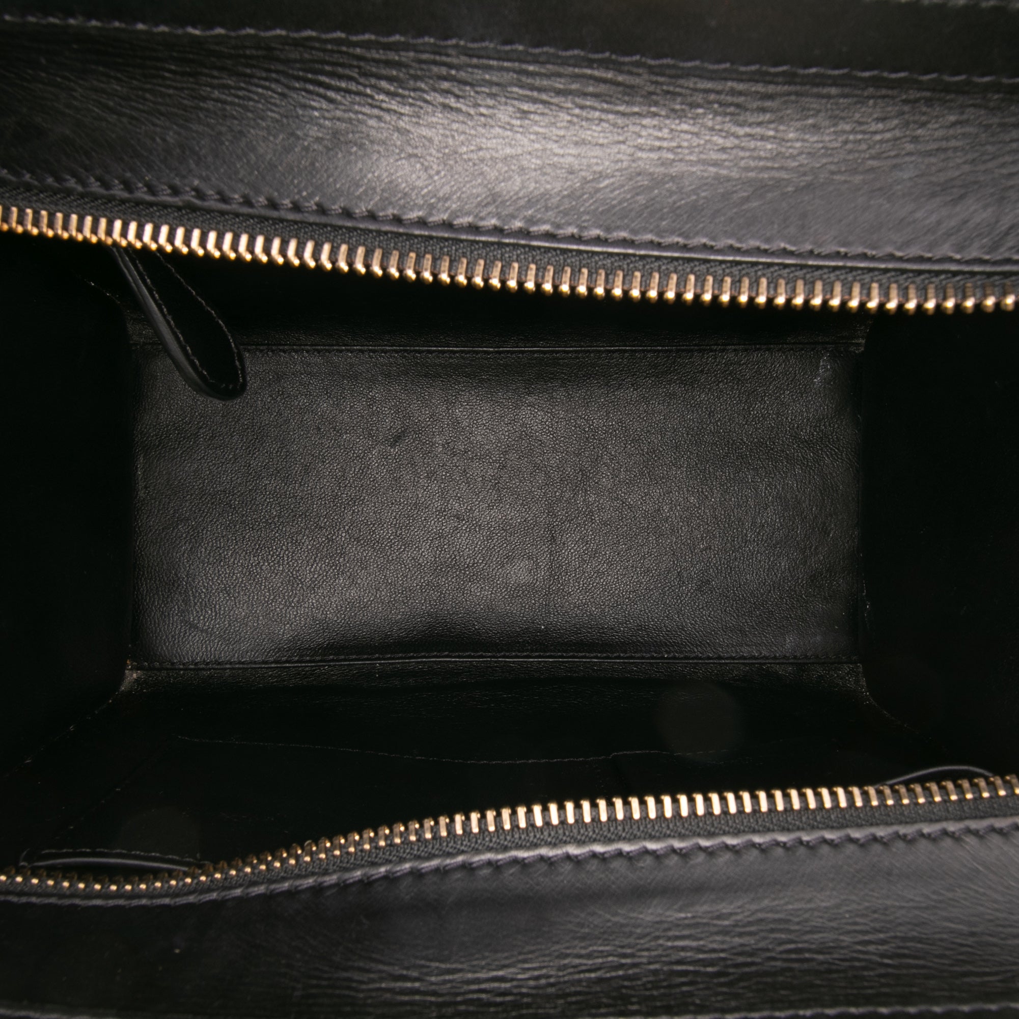Micro Tricolor Leather Luggage Tote