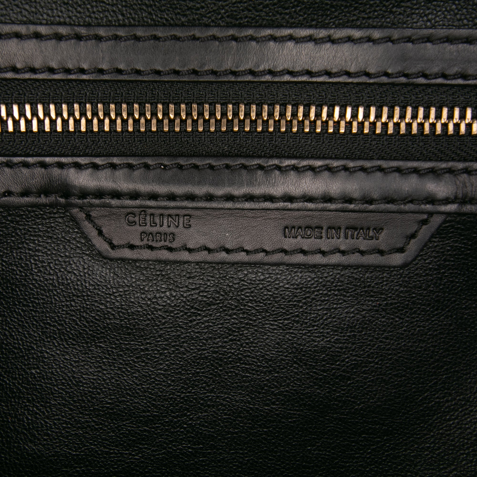 Micro Tricolor Leather Luggage Tote