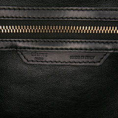 Micro Tricolor Leather Luggage Tote