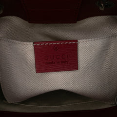 Mini Calfskin Blooms Bamboo Shopper Satchel