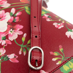 Mini Calfskin Blooms Bamboo Shopper Satchel