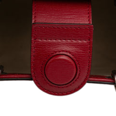 Mini Calfskin Blooms Bamboo Shopper Satchel