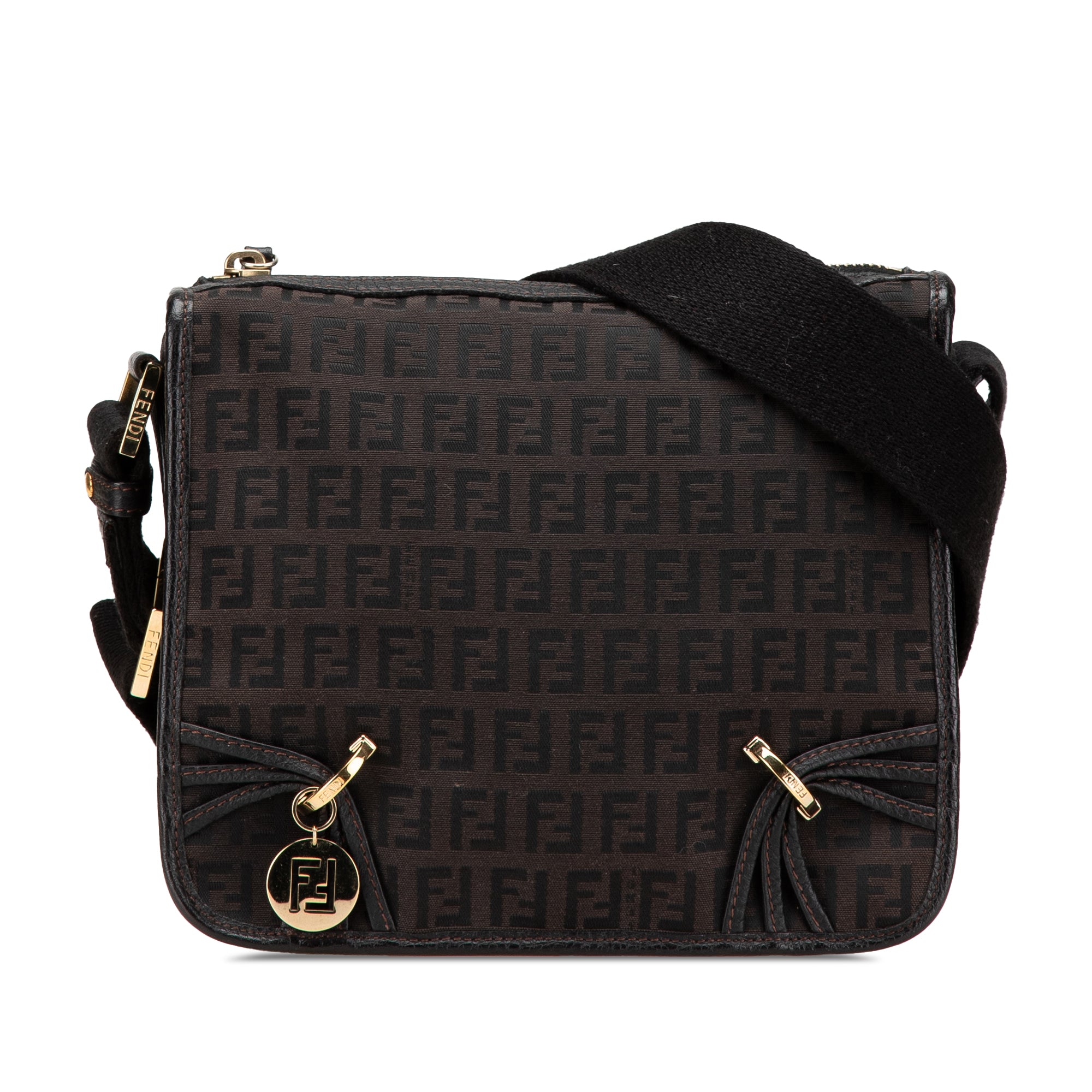 Small Zucchino Canvas F Charm Crossbody