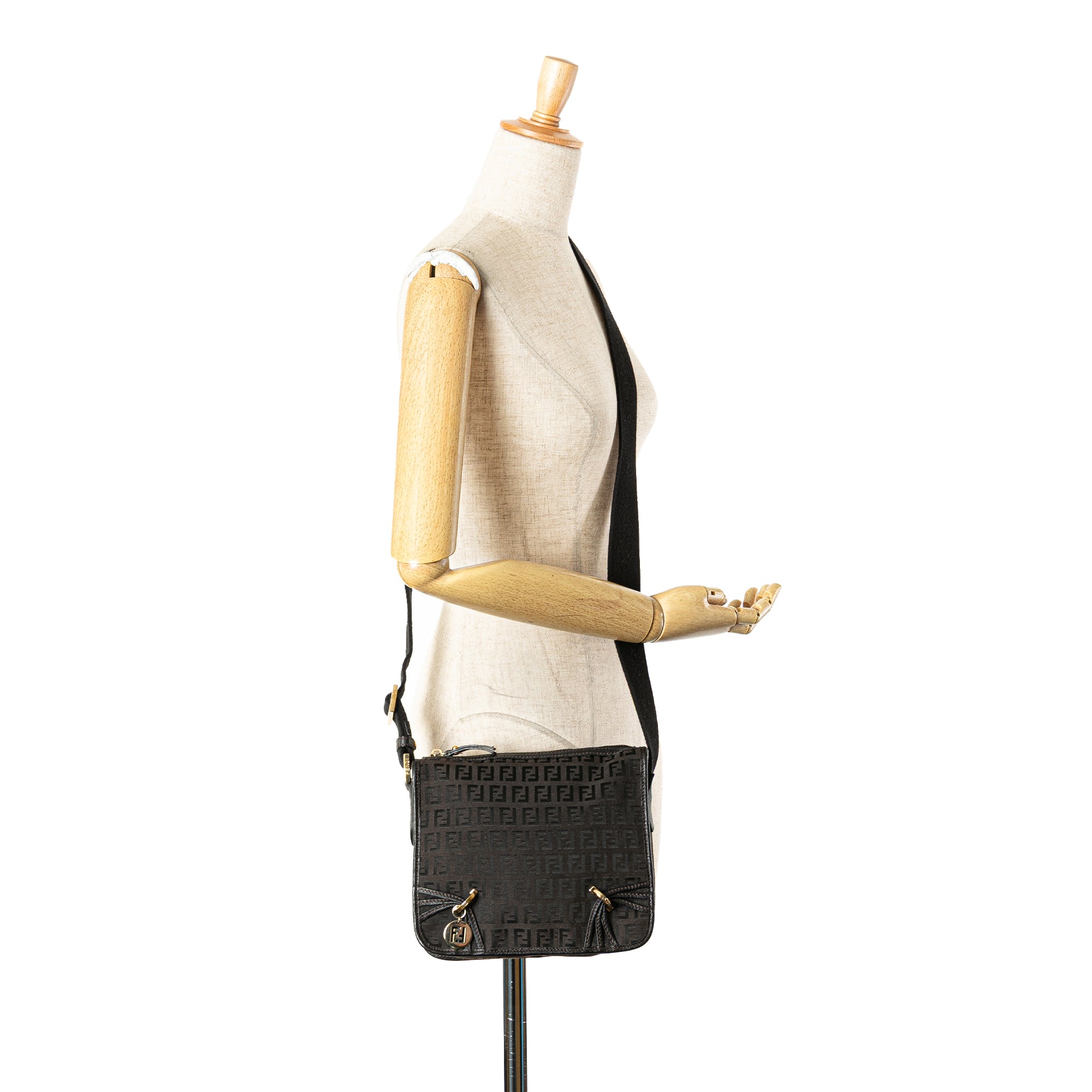 Small Zucchino Canvas F Charm Crossbody
