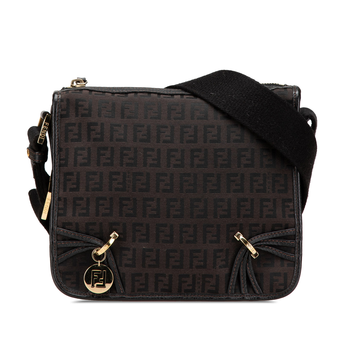 Small Zucchino Canvas F Charm Crossbody