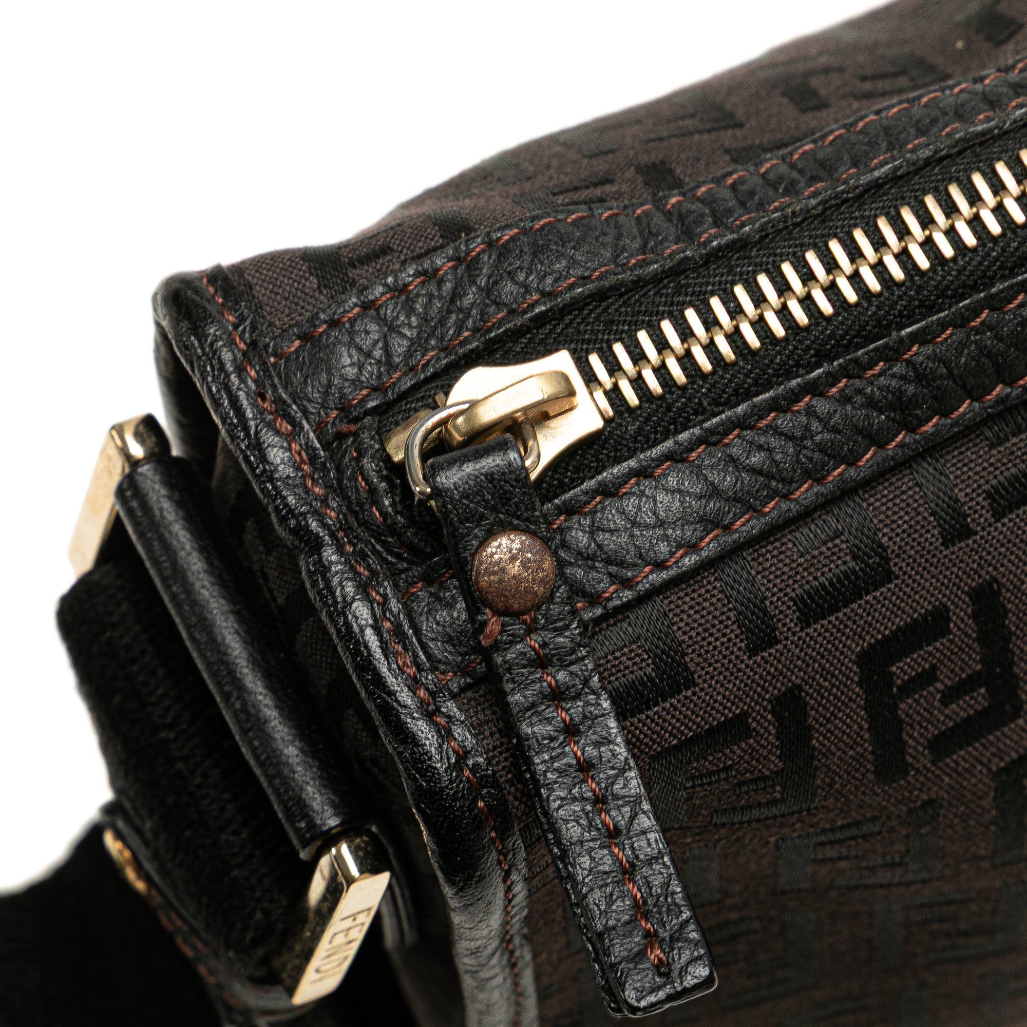 Small Zucchino Canvas F Charm Crossbody