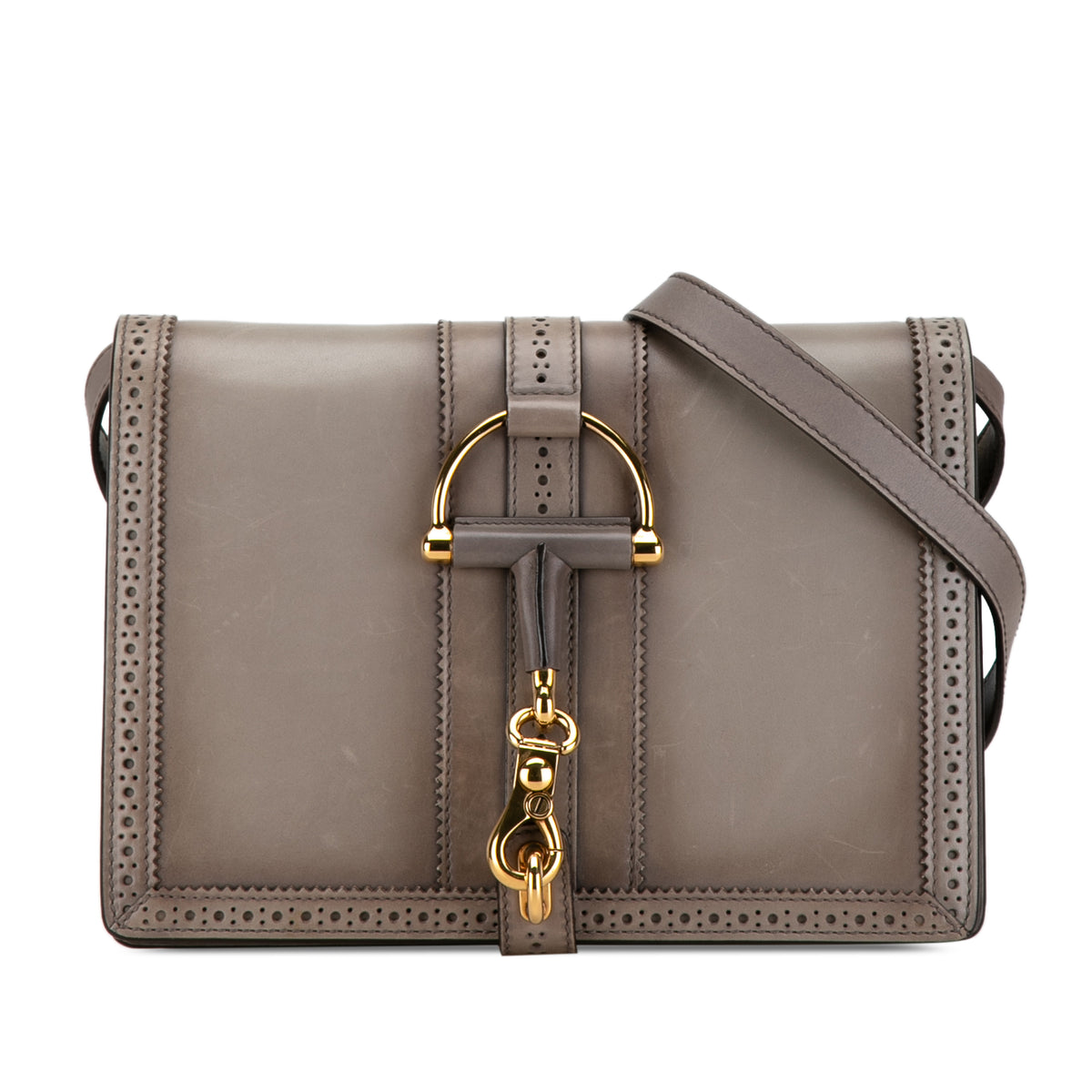 Duilio Brogue Leather Crossbody_0