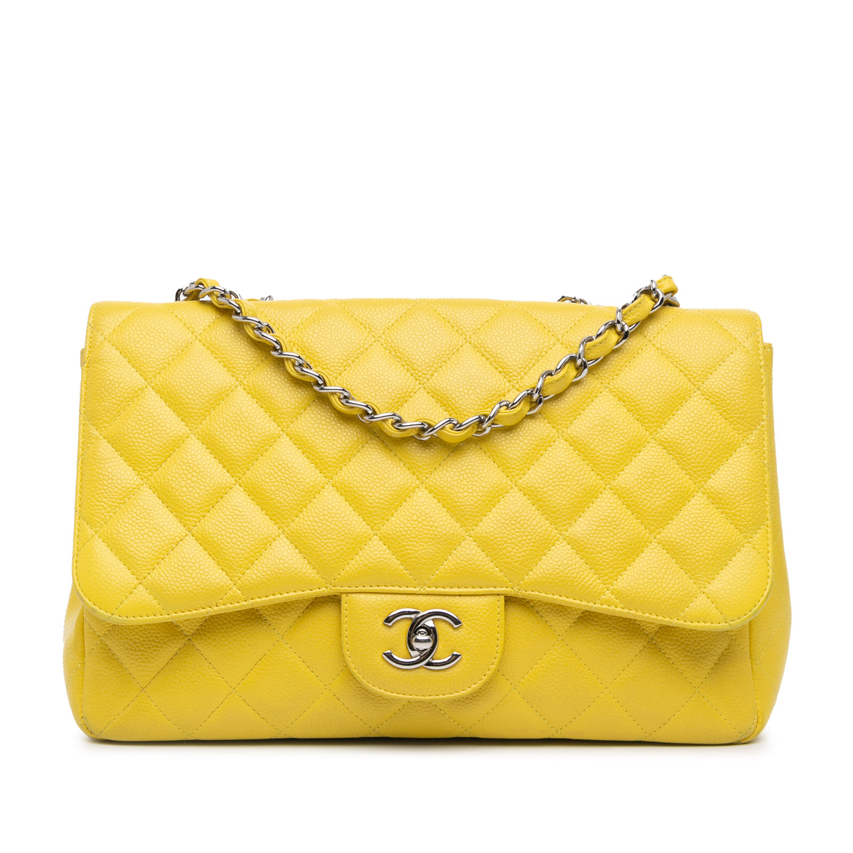 Jumbo Classic Caviar Single Flap
