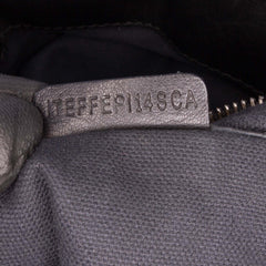 House Check Canvas and Leather Parsons Satchel