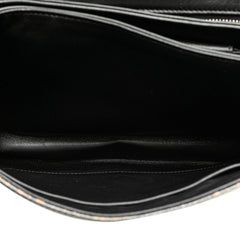 Saffiano Tartan Print Top Handle Bag
