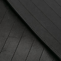 CC Chevron Calfskin Envelope Clutch