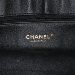 CC Chevron Calfskin Envelope Clutch