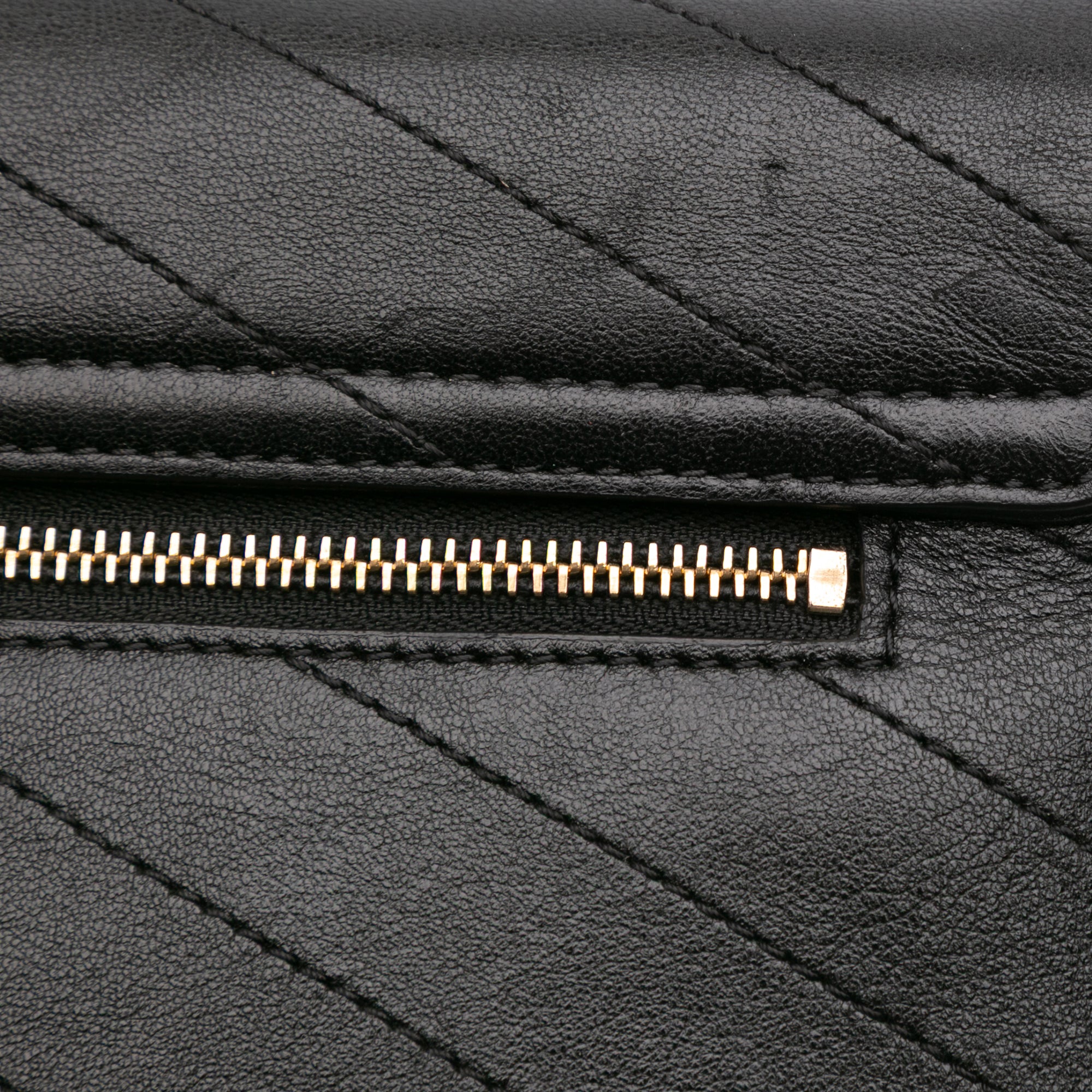 CC Chevron Calfskin Envelope Clutch