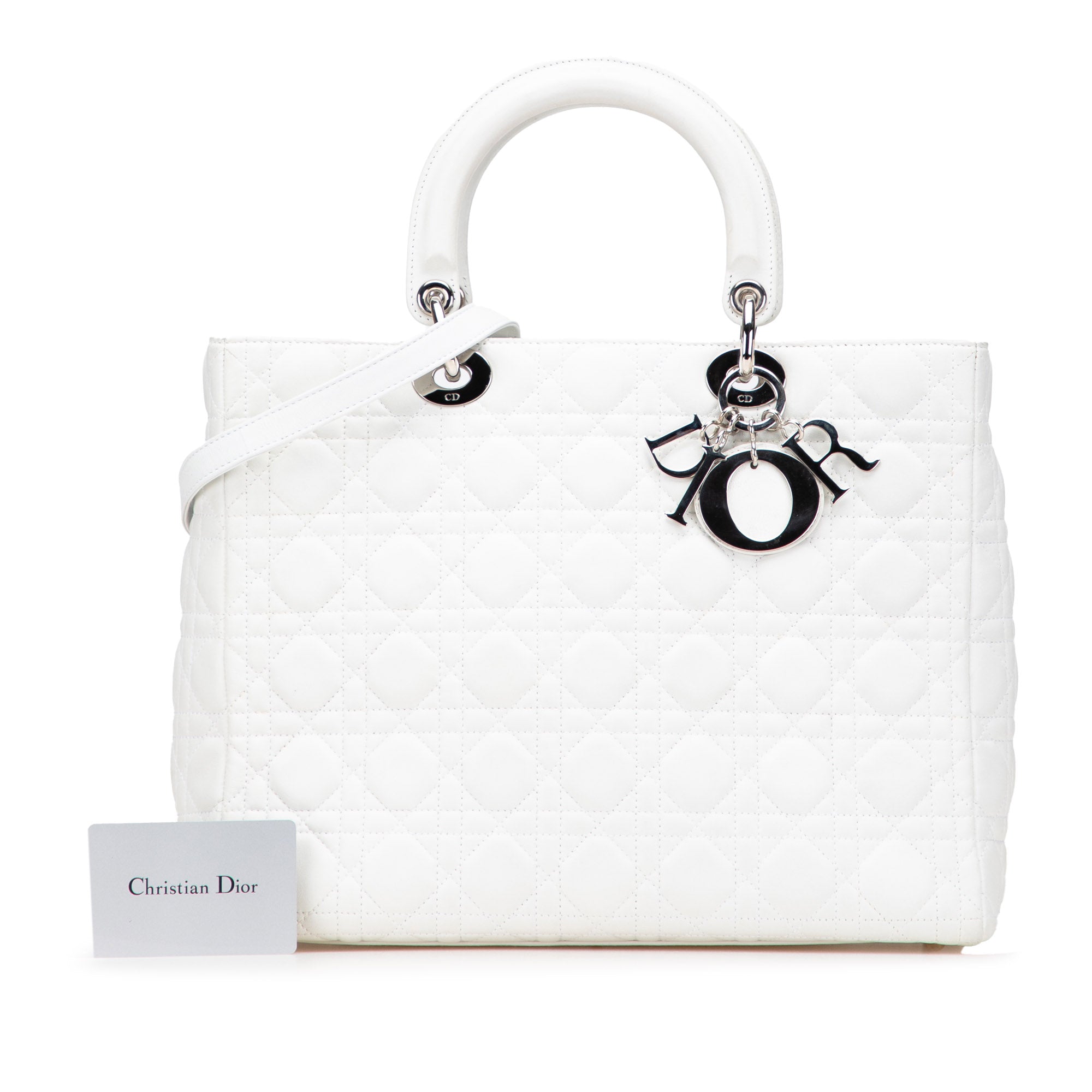 Large Lambskin Cannage Lady Dior