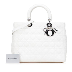 Large Lambskin Cannage Lady Dior
