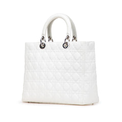 Large Lambskin Cannage Lady Dior