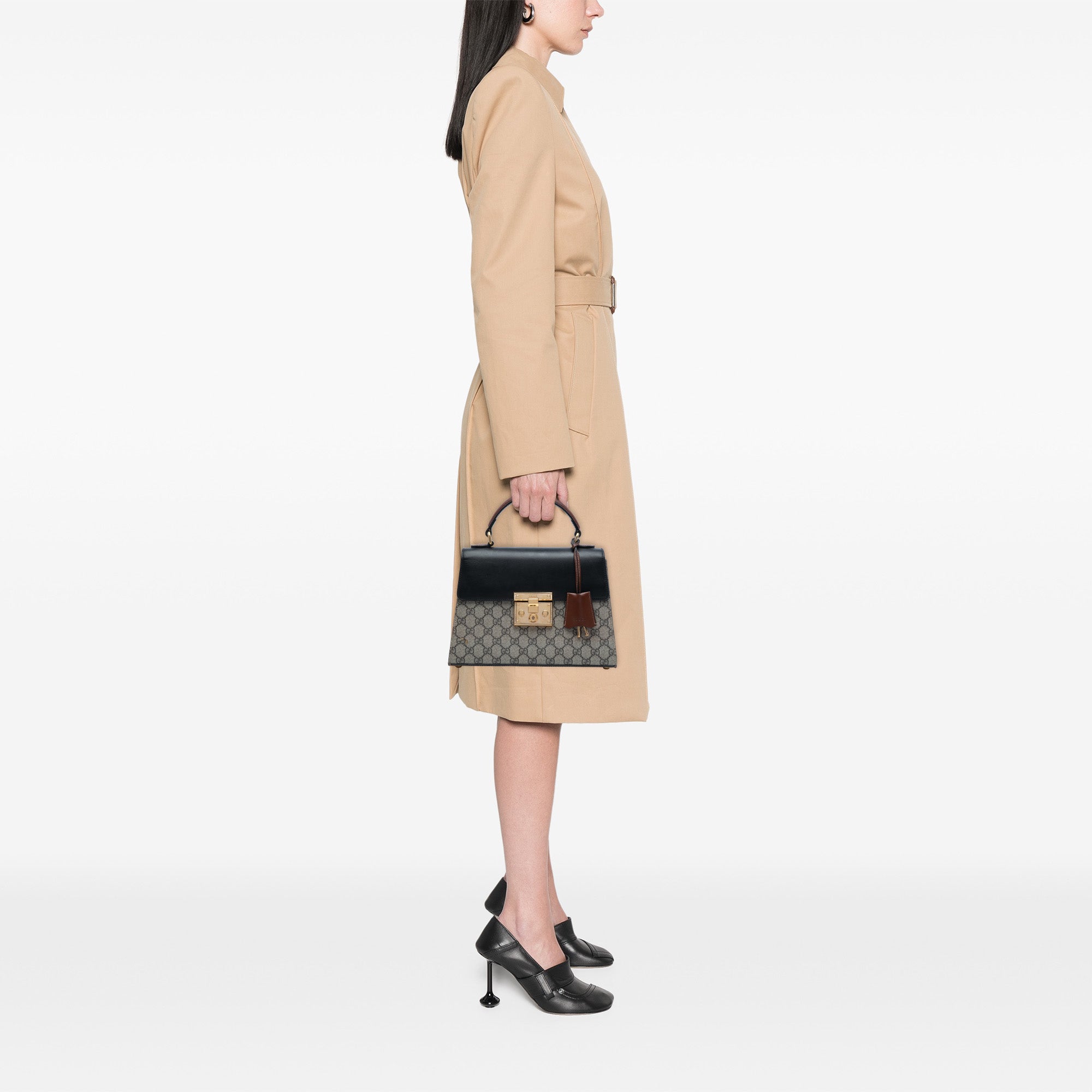 Small GG Supreme Padlock Satchel