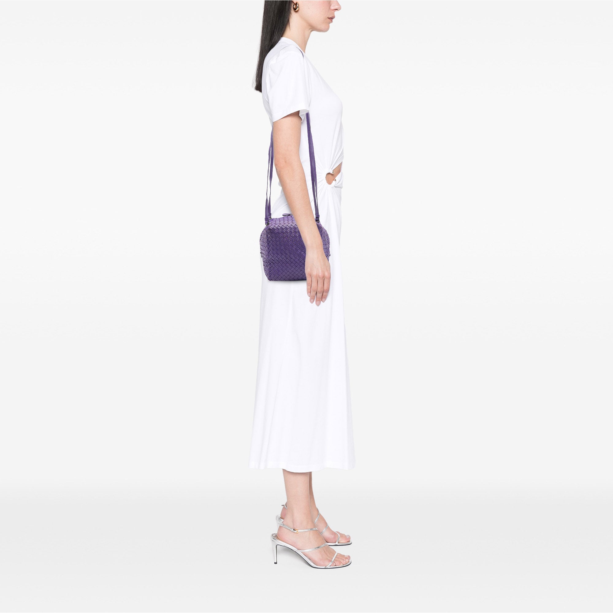 Nappa Intrecciato Cube Crossbody