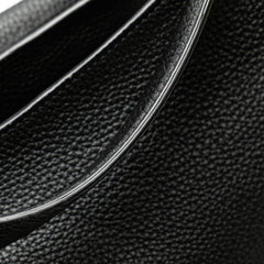 Grained Calfskin Saddle Soft Bag