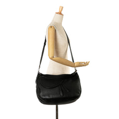 Grained Calfskin Saddle Soft Bag