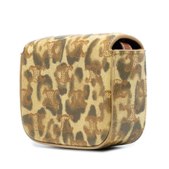 Mini Calfskin Leopard Print Claude Crossbody