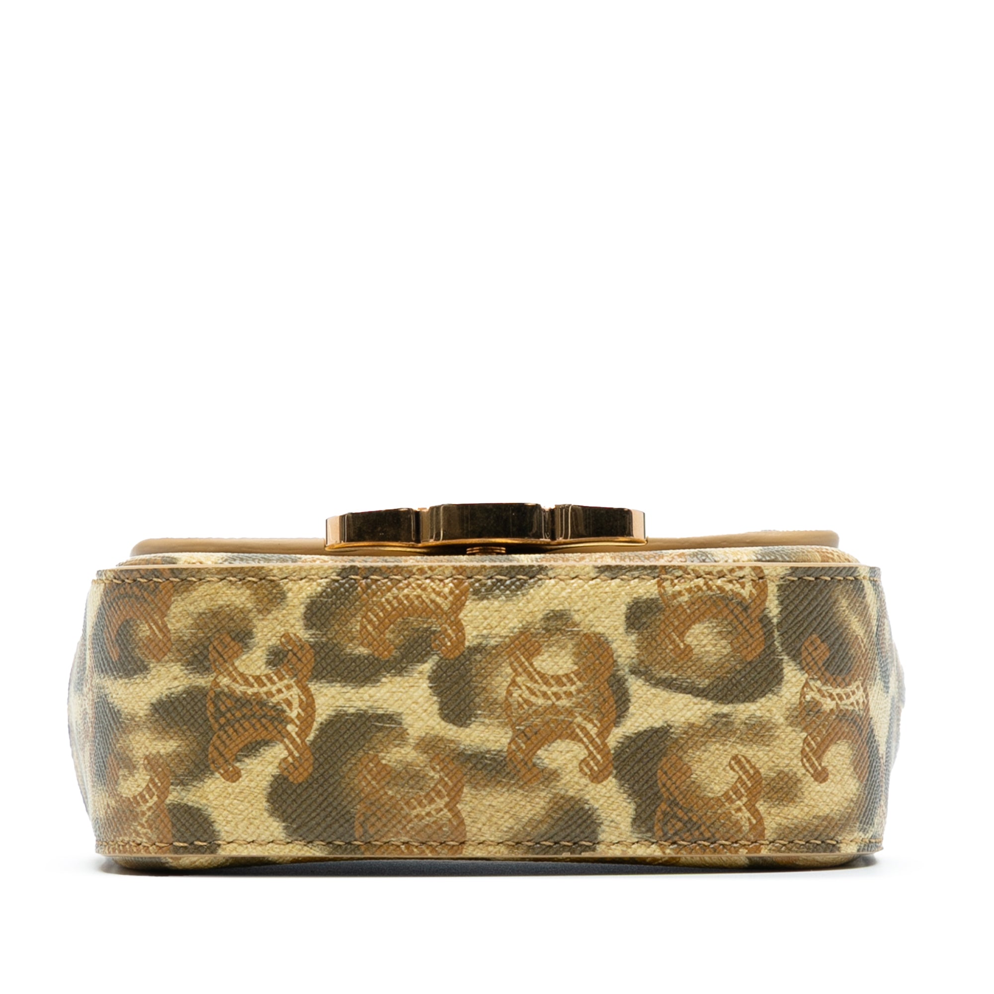 Mini Calfskin Leopard Print Claude Crossbody
