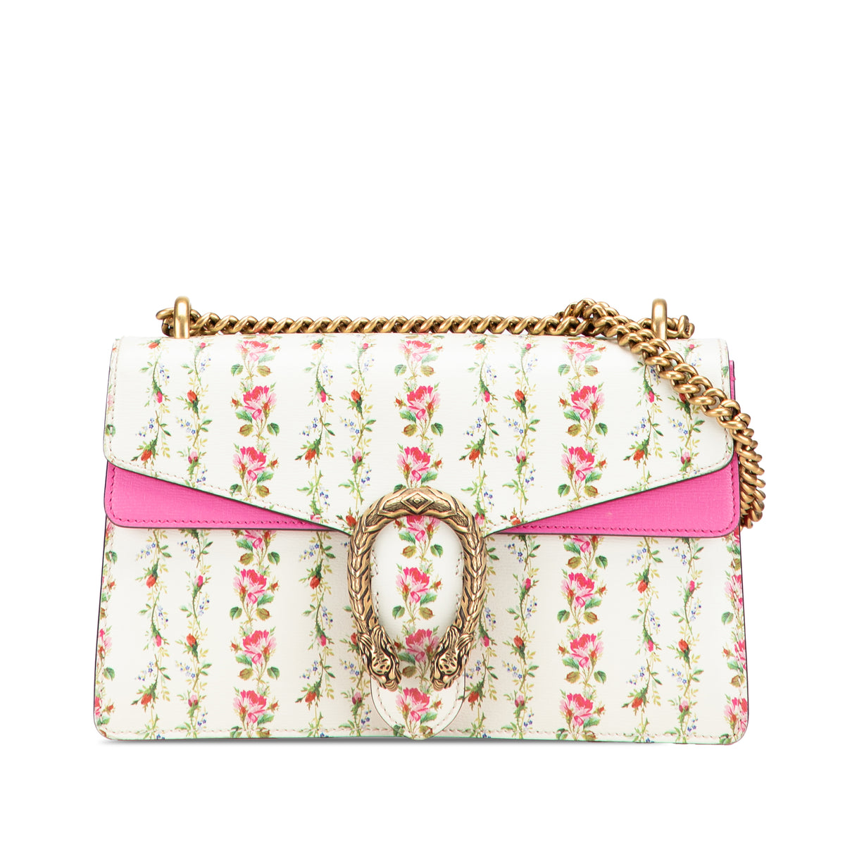 Limited Edition Small Calfskin Floral Print Dionysus Shoulder Bag