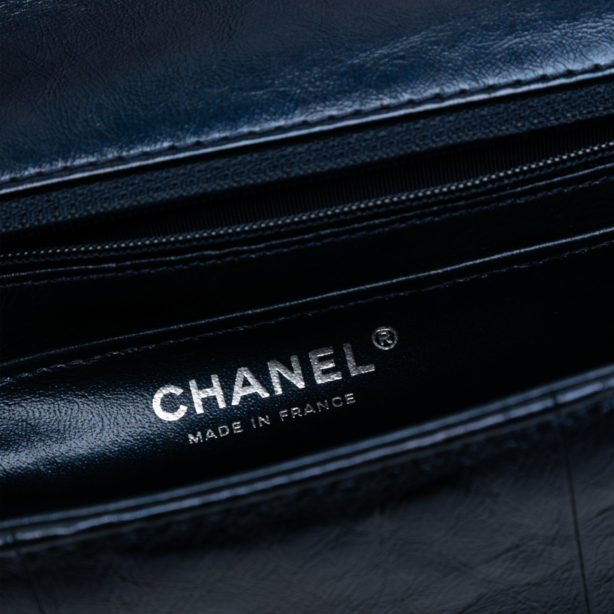 Mini Rectangular Classic Glazed Calfskin Studded Airlines Single Flap