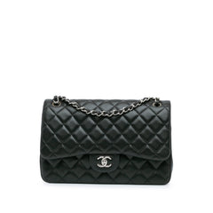 Jumbo Classic Lambskin Double Flap