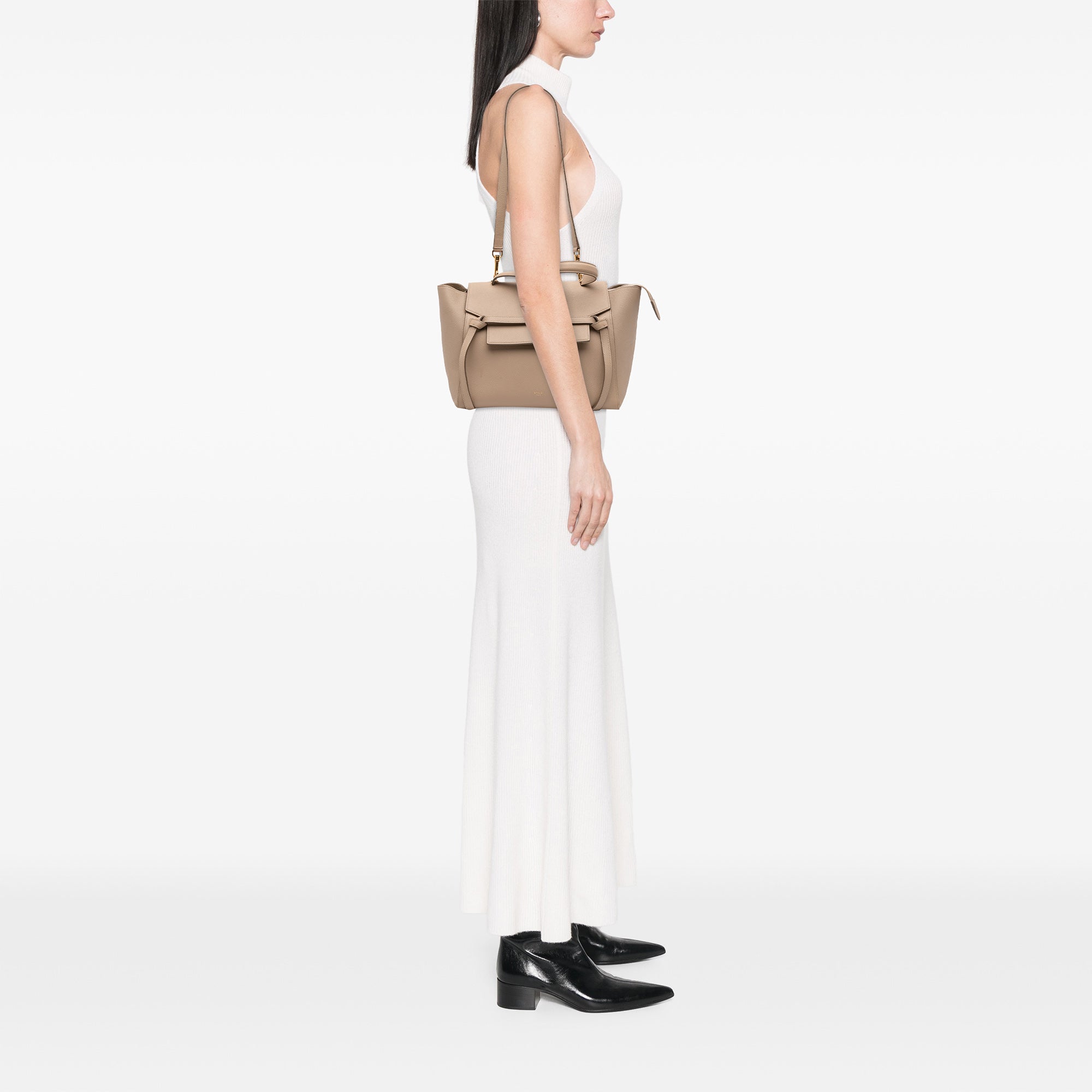 Mini Grained Calfskin Belt Bag