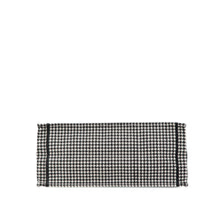 Large Canvas Houndstooth Embroidered Book Tote