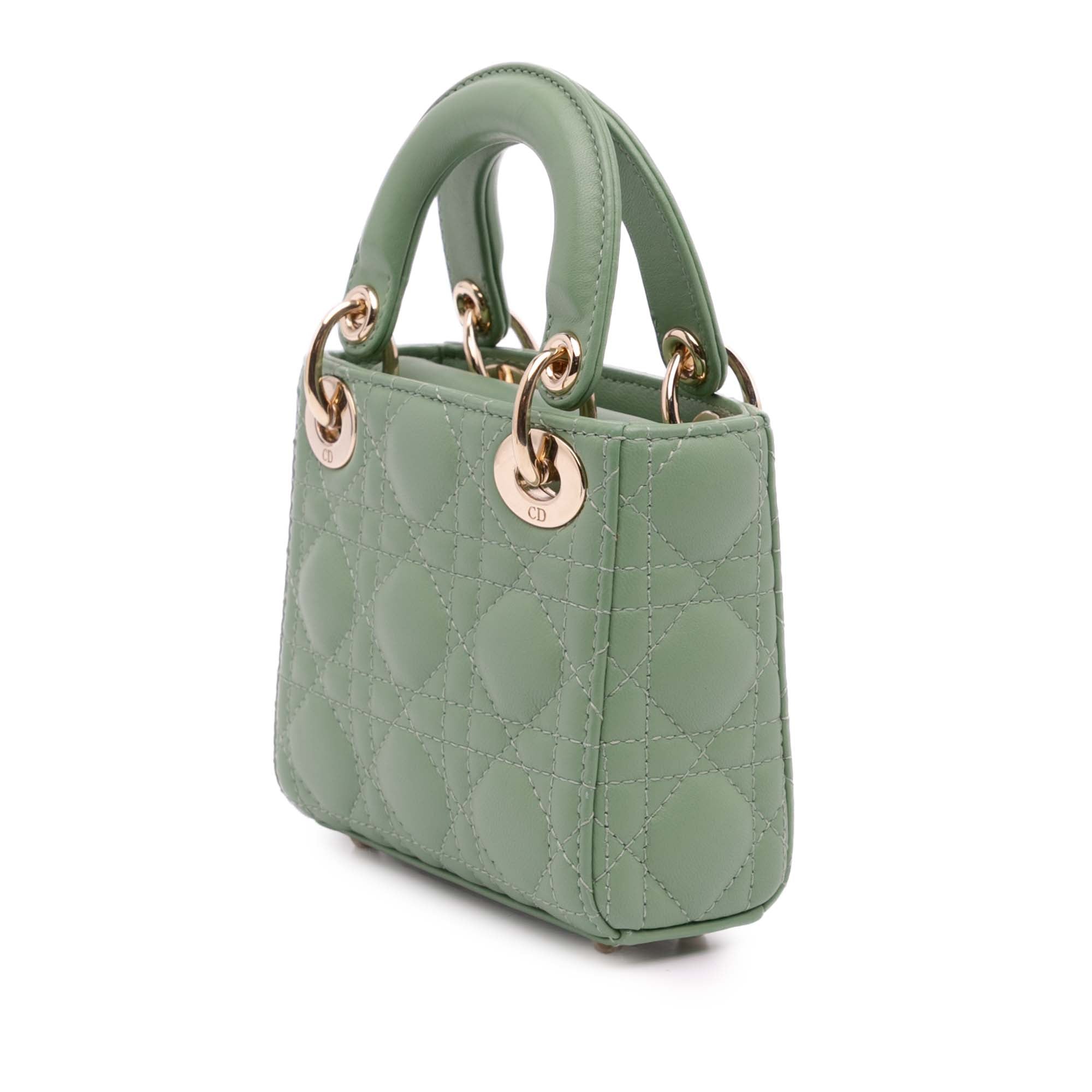 Micro Lambskin Cannage Lady Dior