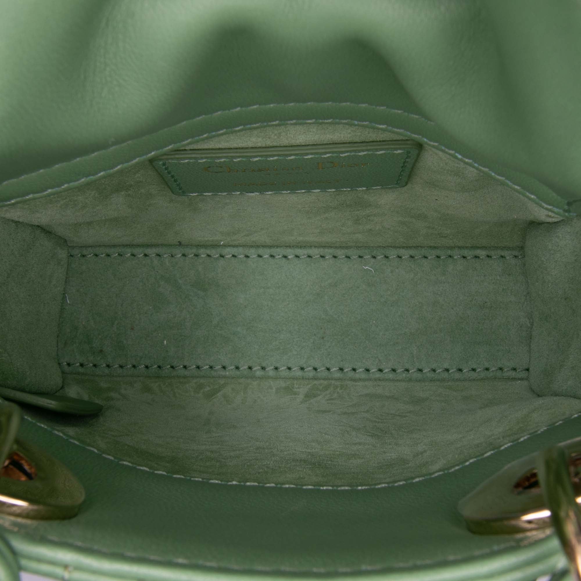 Micro Lambskin Cannage Lady Dior