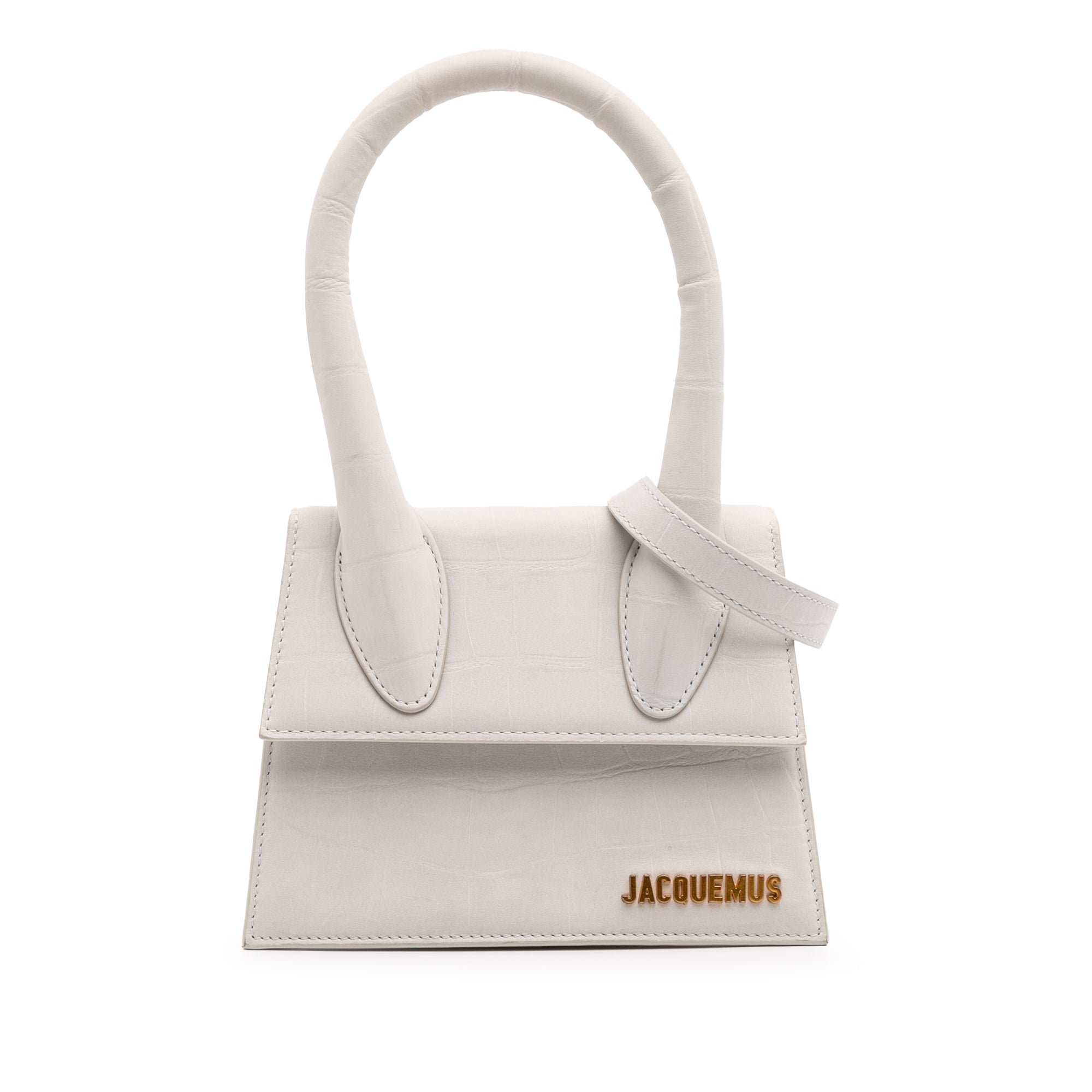 Croc Embossed Calfskin Le Chiquito Moyen