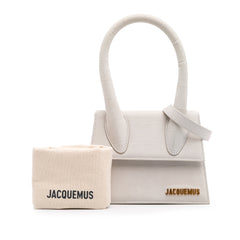 Croc Embossed Calfskin Le Chiquito Moyen