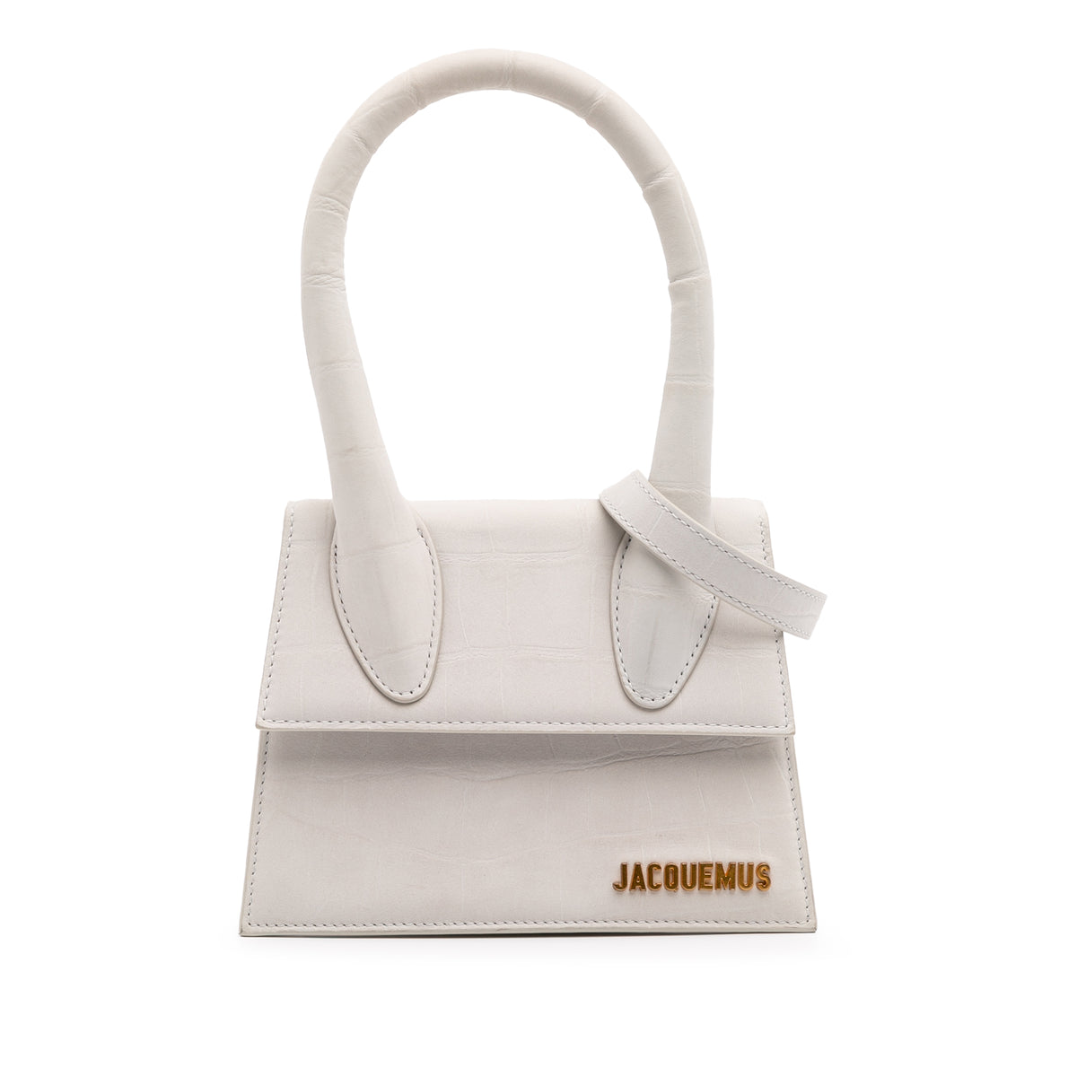 Croc Embossed Calfskin Le Chiquito Moyen