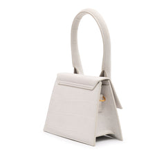 Croc Embossed Calfskin Le Chiquito Moyen