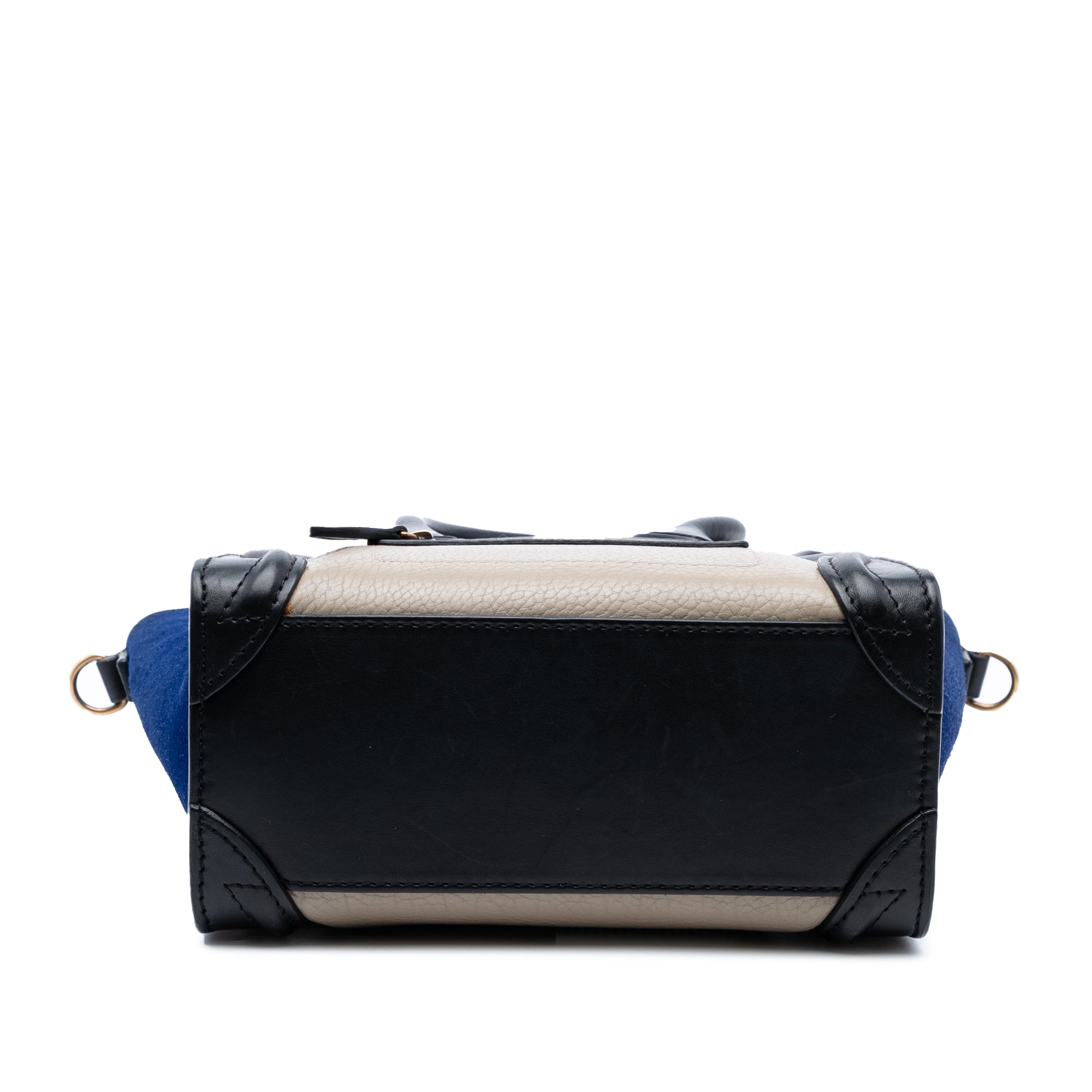 Nano Tricolor Leather Luggage Tote
