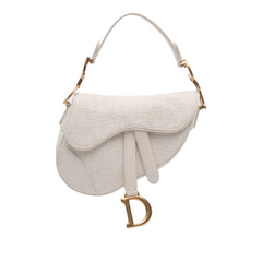 Mini Oblique Canvas Saddle Bag