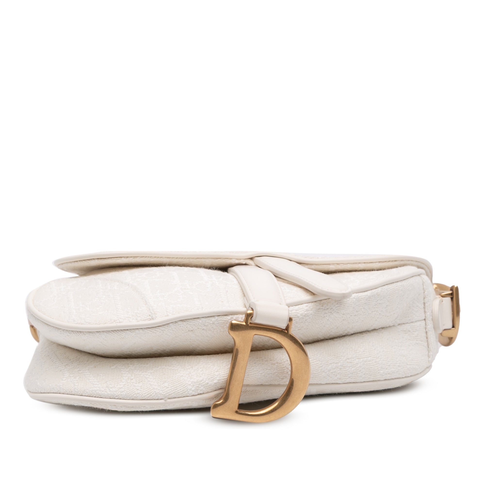 Mini Oblique Canvas Saddle Bag