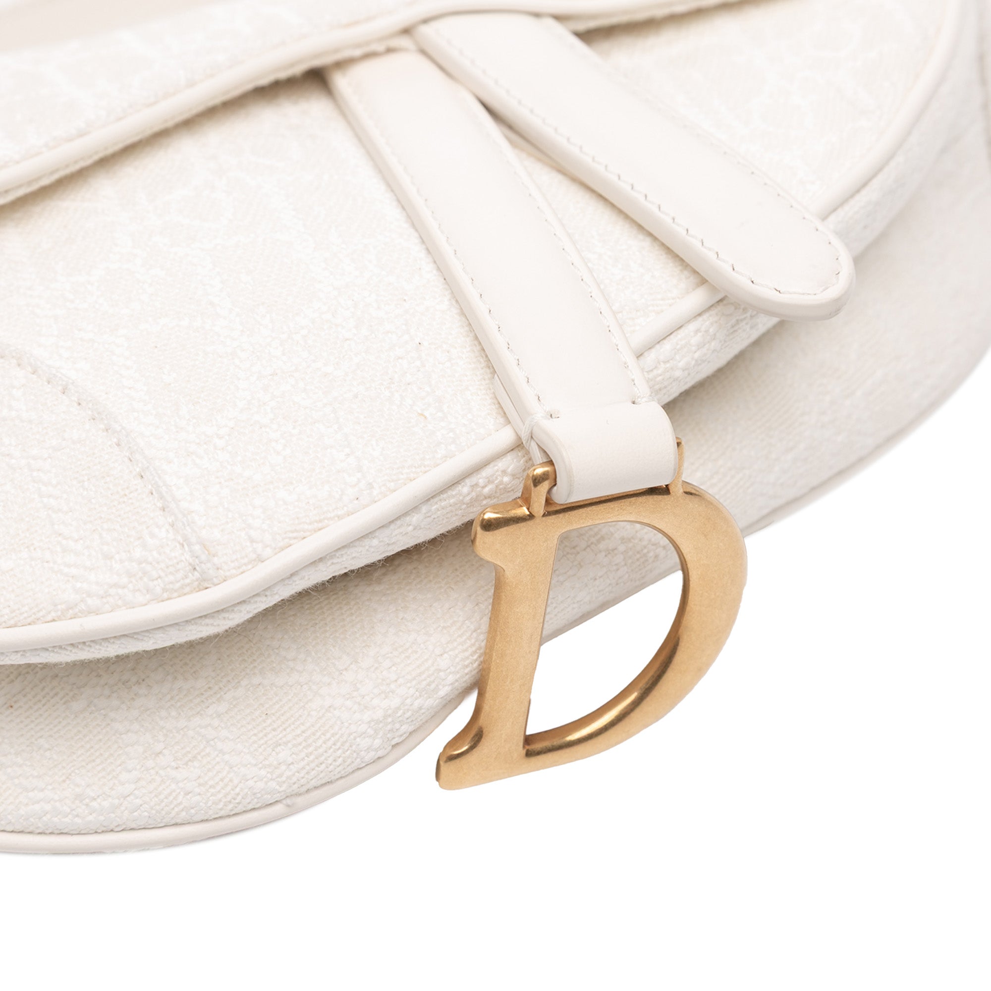 Mini Oblique Canvas Saddle Bag