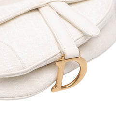 Mini Oblique Canvas Saddle Bag