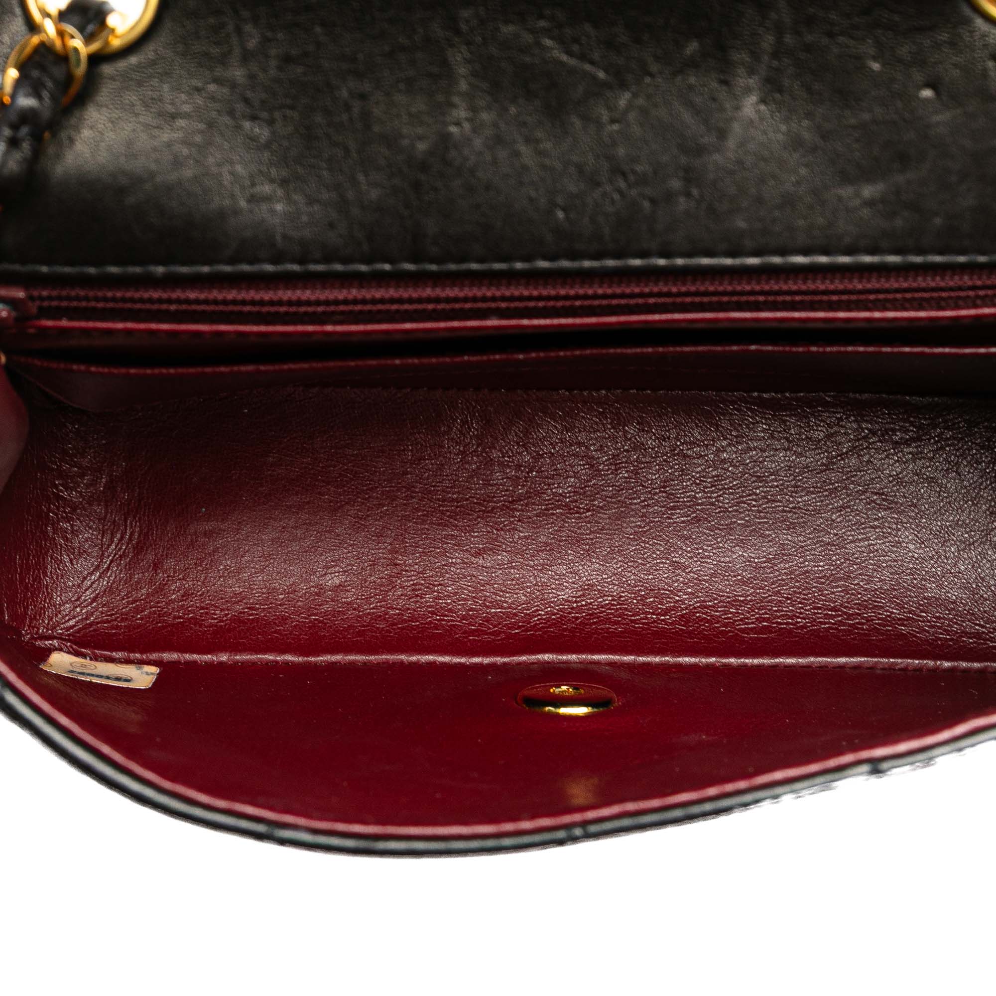 Small Lambskin Diana Flap