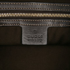 Medium Leather Web Britt Satchel