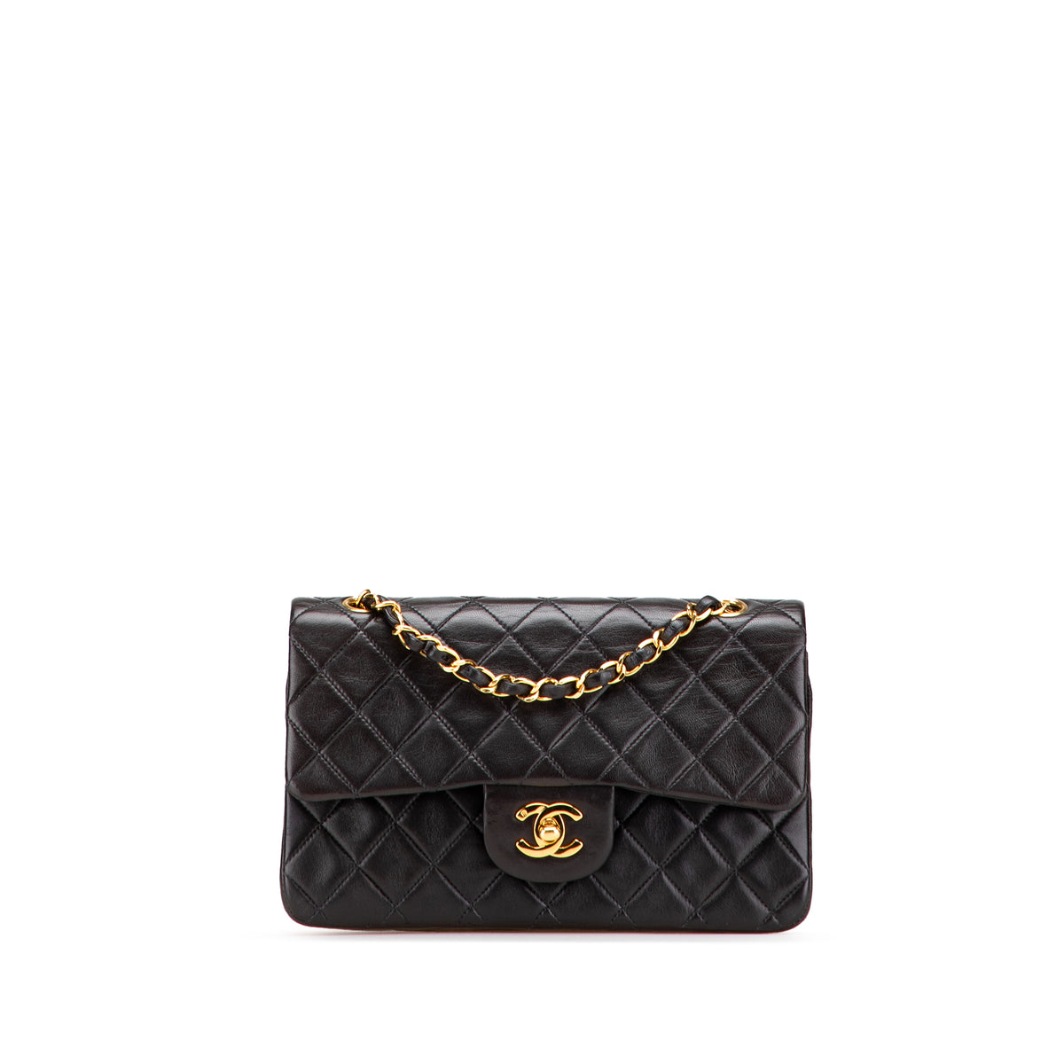 Small Classic Lambskin Double Flap