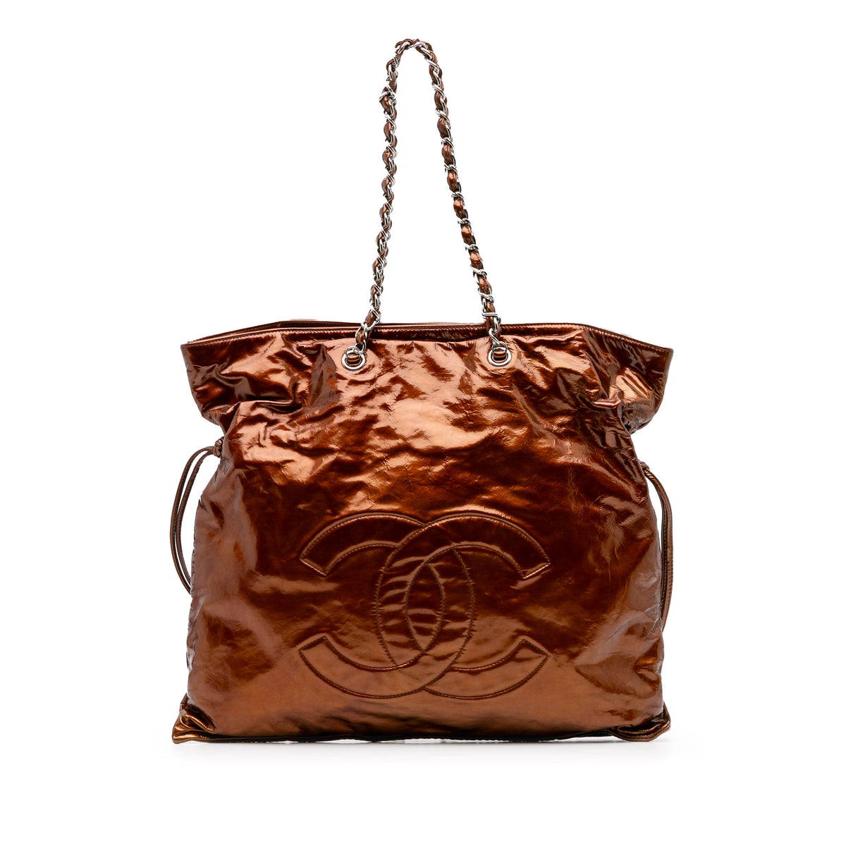 CC Metallic Patent Bonbons Tote