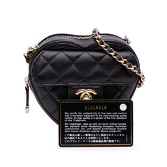 Mini Lambskin CC in Love Heart Crossbody